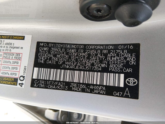 Scion IM 2016 JTNKARJE4GJ517354 Image 9