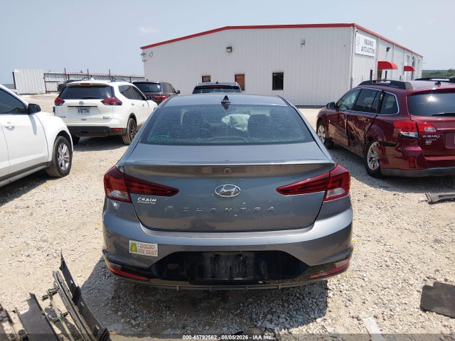 2019 Hyundai Elantra Sel მანქანა იყიდება აუქციონზე, vin: KMHD84LF1KU825019, აუქციონის ნომერი: 45792562