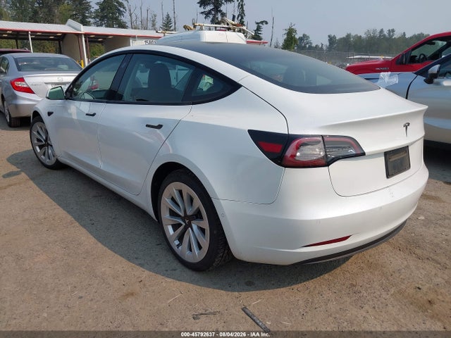 Tesla Model 3 Rear-wheel Drive 2022 5YJ3E1EA0NF190784 Image 3
