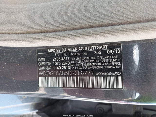 Aukcja sprzedaży 2013 Mercedes-benz C 300 Luxury 4matic/sport 4matic, vin: WDDGF8AB5DR288729, numer aukcji: 45792778