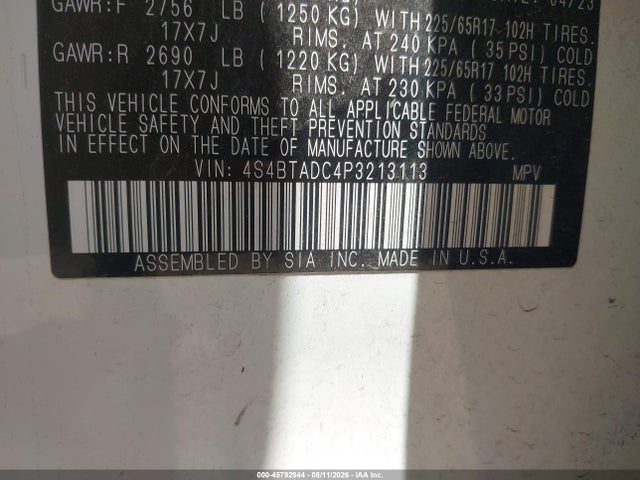 Продаж на аукціоні авто 2023 Subaru Outback Premium, vin: 4S4BTADC4P3213113, номер лоту: 45792944
