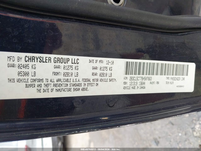 Aukcja sprzedaży 2011 Dodge Charger R/t, vin: 2B3CL5CT7BH507663, numer aukcji: 45793013