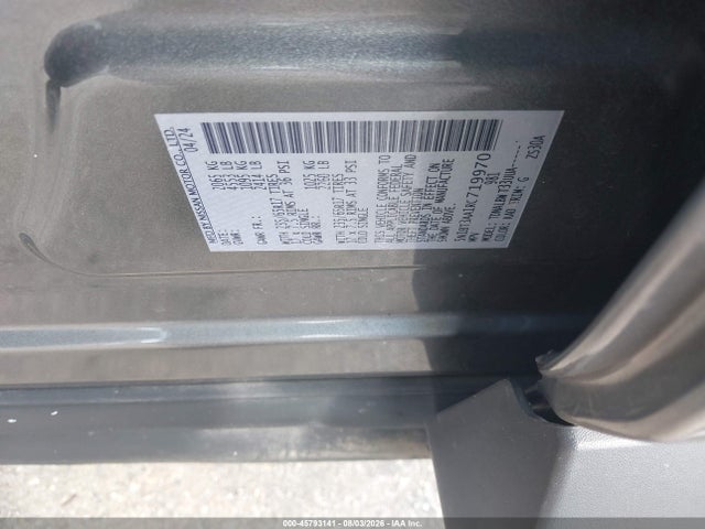 5N1BT3AA1RC719970 Nissan Rogue S Fwd