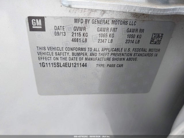1G1115SL4EU121144 Chevrolet IMPALA 1LT