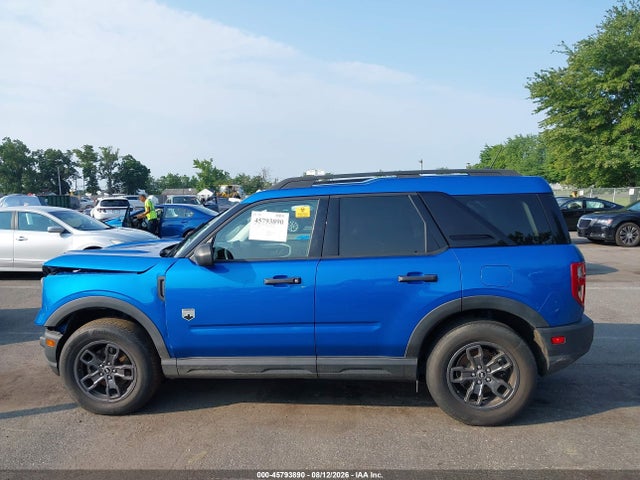 45793890 :رقم المزاد ، 3FMCR9B65NRE22910 vin ، 2022 Ford Bronco Sport Big Bend مزاد بيع