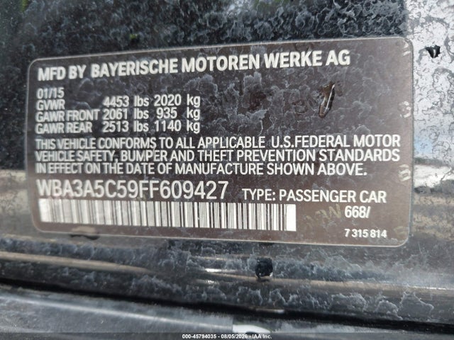 Aukcja sprzedaży 2015 Bmw 328i, vin: WBA3A5C59FF609427, numer aukcji: 45794035