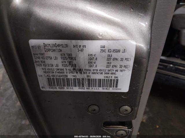 Aukcja sprzedaży 2007 Jeep Liberty Sport, vin: 1J4GL48K37W645598, numer aukcji: 45794103