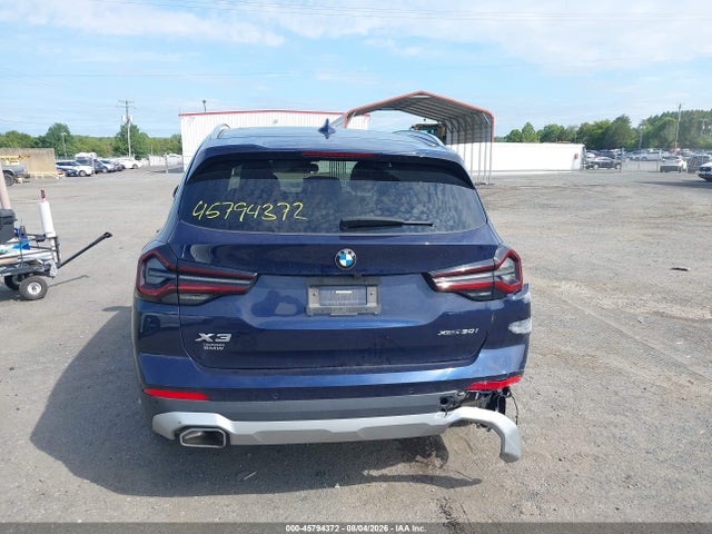 Aukcja sprzedaży 2022 Bmw X3 Xdrive30i, vin: 5UX53DP07N9L91000, numer aukcji: 45794372