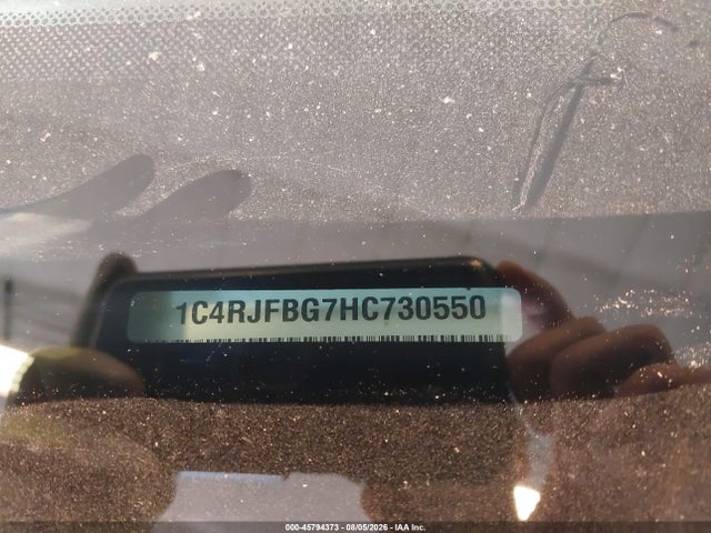 45794373 :رقم المزاد ، 1C4RJFBG7HC730550 vin ، 2017 Jeep Grand Cherokee Limited مزاد بيع