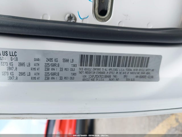 Продаж на аукціоні авто 2019 Jeep Cherokee Limited 4x4, vin: 1C4PJMDX7KD188408, номер лоту: 45794469