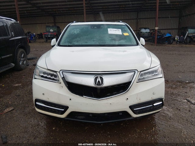 45794650 :رقم المزاد ، 5FRYD4H94GB043719 vin ، 2016 Acura Mdx Advance   Entertainment Packages/advance Package مزاد بيع