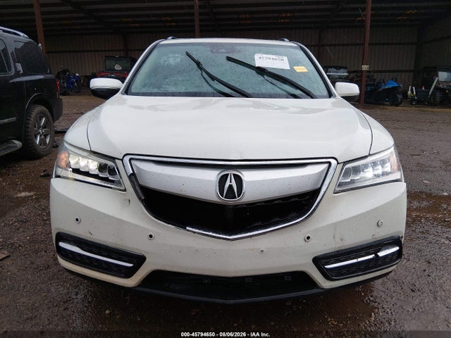 45794650 :رقم المزاد ، 5FRYD4H94GB043719 vin ، 2016 Acura Mdx Advance   Entertainment Packages/advance Package مزاد بيع