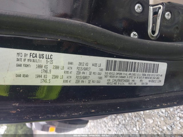 Продажа на аукционе авто 2015 Jeep Patriot Altitude Edition, vin: 1C4NJPBA3FD402601, номер лота: 45794659