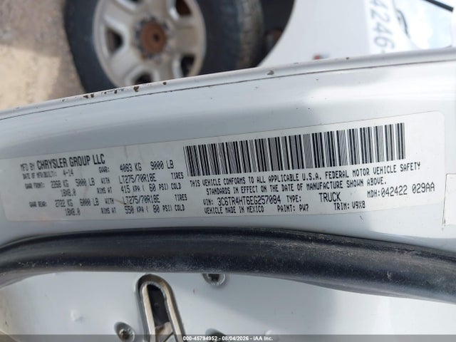 45794952 :رقم المزاد ، 3C6TR4HT6EG257084 vin ، 2014 Ram 2500 Tradesman مزاد بيع
