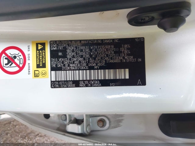 2T2ZK1BA3EC136435 Lexus RX 350