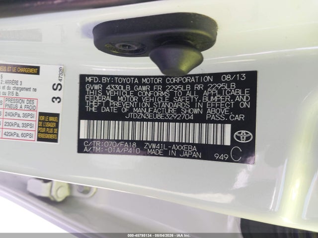 Toyota Prius V Three 2014 JTDZN3EU8E3292704 Image 9