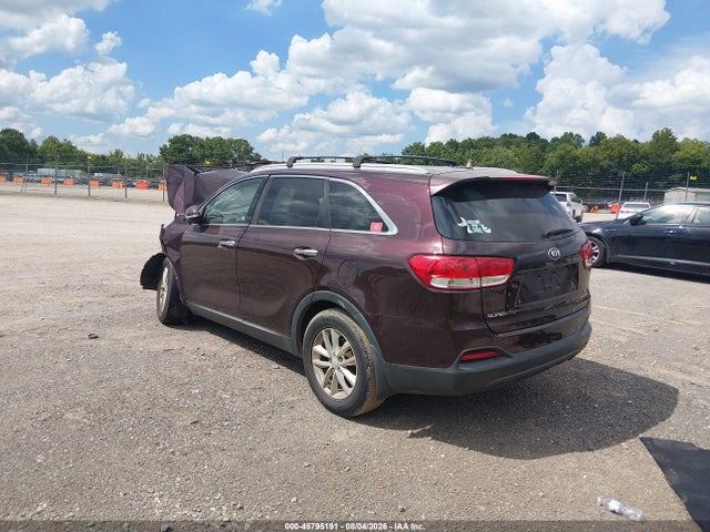45795191 :رقم المزاد ، 5XYPG4A33GG070865 vin ، 2016 Kia Sorento 2.4l Lx مزاد بيع