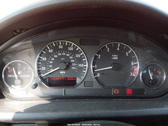 45795449 :رقم المزاد ، 4USCN33472LM06254 vin ، 2002 Bmw Z3 2.5i مزاد بيع