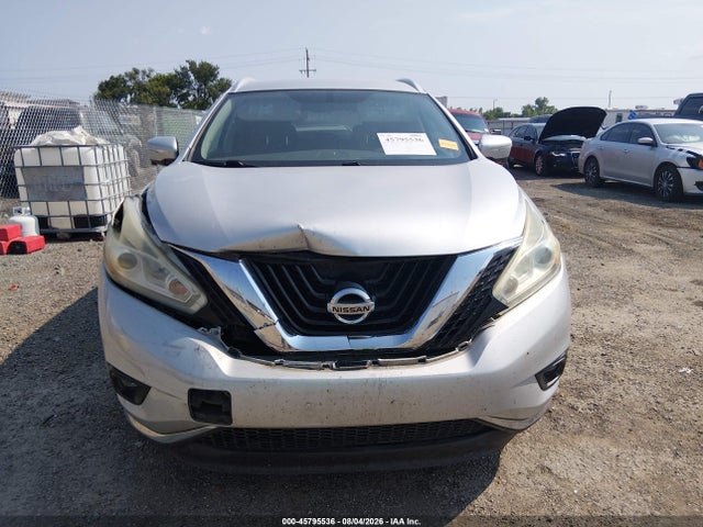 2015 Nissan Murano Sl მანქანა იყიდება აუქციონზე, vin: 5N1AZ2MG5FN214180, აუქციონის ნომერი: 45795536