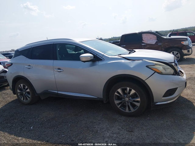 2015 Nissan Murano Sl მანქანა იყიდება აუქციონზე, vin: 5N1AZ2MG5FN214180, აუქციონის ნომერი: 45795536