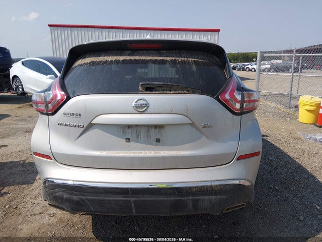 2015 Nissan Murano Sl მანქანა იყიდება აუქციონზე, vin: 5N1AZ2MG5FN214180, აუქციონის ნომერი: 45795536