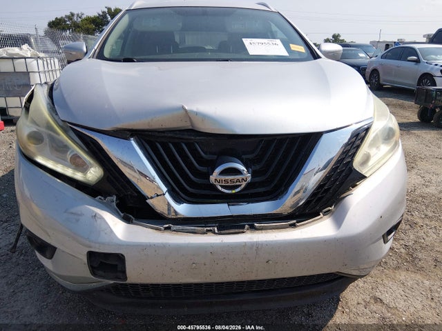 2015 Nissan Murano Sl მანქანა იყიდება აუქციონზე, vin: 5N1AZ2MG5FN214180, აუქციონის ნომერი: 45795536