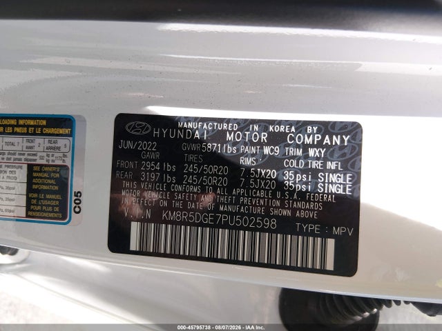 Hyundai Palisade Limited 2023 KM8R5DGE7PU502598 Image 9