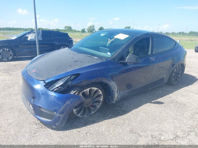 45795775 :رقم المزاد ، 7SAYGDEF2NF380957 vin ، 2022 Tesla Model Y Performance Dual Motor All-wheel Drive مزاد بيع