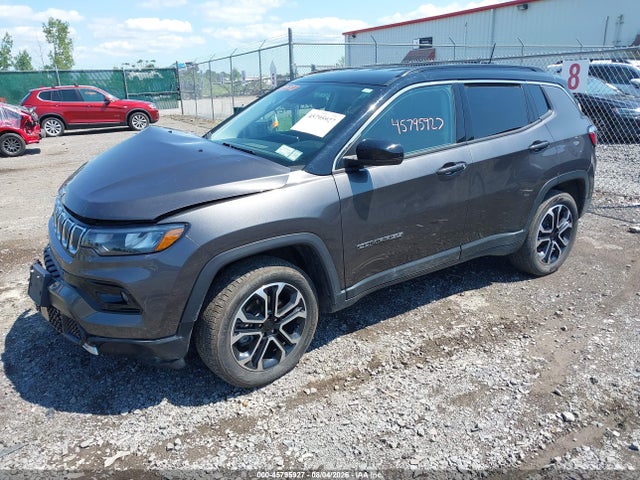 45795927 :رقم المزاد ، 3C4NJDCB4NT208710 vin ، 2022 Jeep Compass Limited 4x4 مزاد بيع