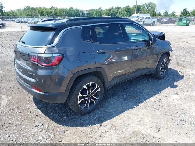 45795927 :رقم المزاد ، 3C4NJDCB4NT208710 vin ، 2022 Jeep Compass Limited 4x4 مزاد بيع