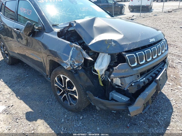 45795927 :رقم المزاد ، 3C4NJDCB4NT208710 vin ، 2022 Jeep Compass Limited 4x4 مزاد بيع