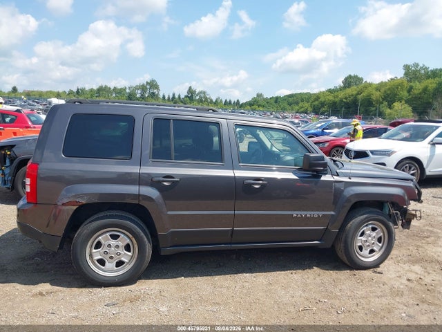 2015 Jeep Patriot Sport მანქანა იყიდება აუქციონზე, vin: 1C4NJPBB4FD211164, აუქციონის ნომერი: 45795931