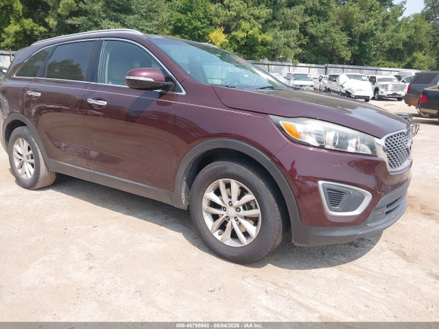 45795968 :رقم المزاد ، 5XYPG4A3XJG409130 vin ، 2018 Kia Sorento 2.4l Lx مزاد بيع