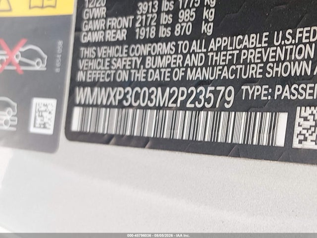 WMWXP3C03M2P23579 Mini Se Hardtop Cooper