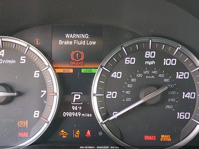45796041 :رقم المزاد ، 5J8YD4H38LL040764 vin ، 2020 Acura Mdx Standard مزاد بيع