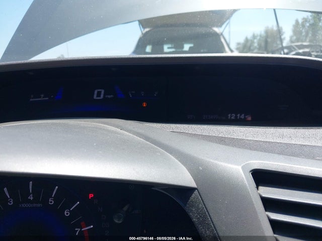 45796146 :رقم المزاد ، 19XFB5F52CE000047 vin ، 2012 Honda Civic Natural Gas مزاد بيع