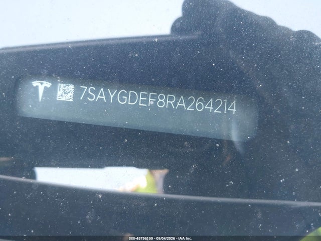 45796199 :رقم المزاد ، 7SAYGDEF8RA264214 vin ، 2024 Tesla Model Y Performance Dual Motor All-wheel Drive مزاد بيع