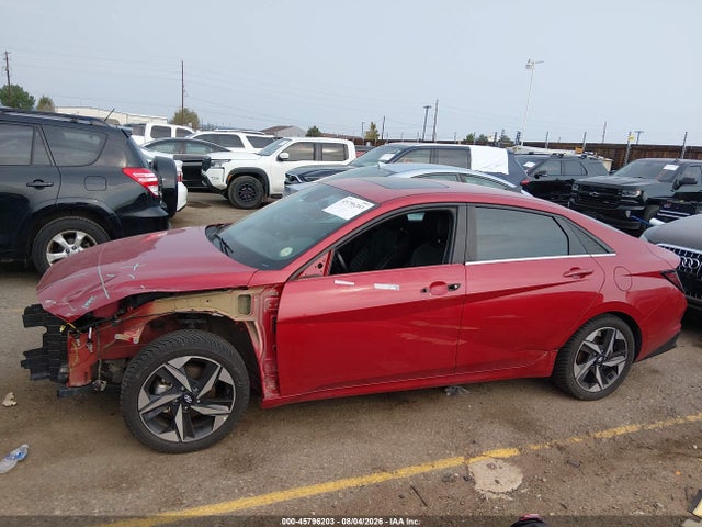 45796203 :رقم المزاد ، KMHLN4AJ8MU010847 vin ، 2021 Hyundai Elantra Hybrid Limited مزاد بيع