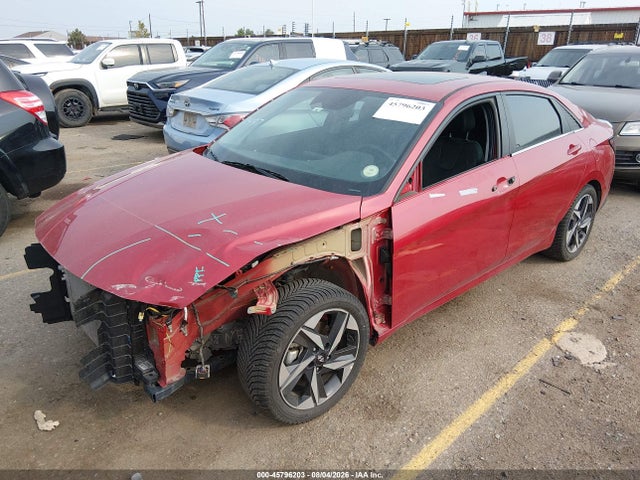 45796203 :رقم المزاد ، KMHLN4AJ8MU010847 vin ، 2021 Hyundai Elantra Hybrid Limited مزاد بيع