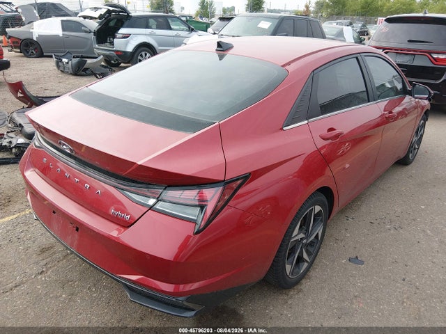 45796203 :رقم المزاد ، KMHLN4AJ8MU010847 vin ، 2021 Hyundai Elantra Hybrid Limited مزاد بيع