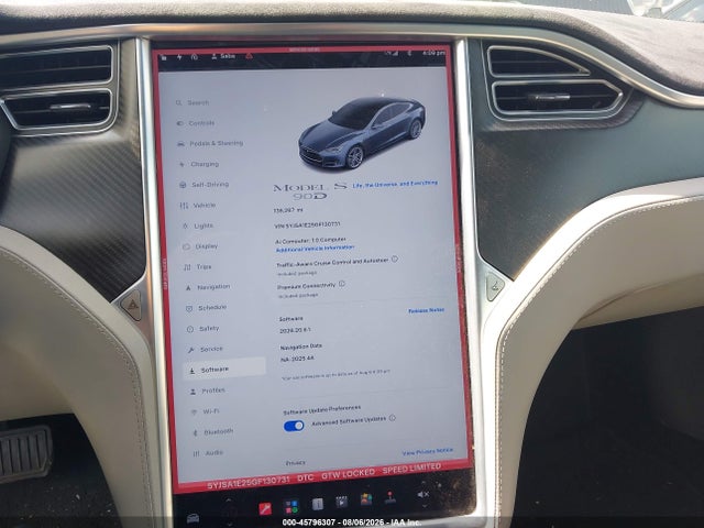 5YJSA1E25GF130731 Tesla Model S 60d/70d/75d/85d/90d