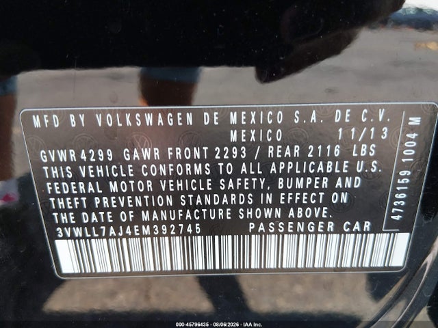 Volkswagen Jetta 2.0l Tdi 2014 3VWLL7AJ4EM392745 Image 9