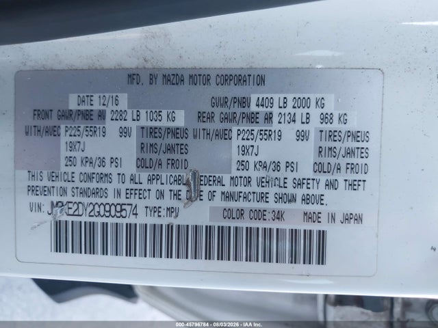 Mazda Cx-5 Grand Touring 2016 JM3KE2DY2G0909574 Image 9