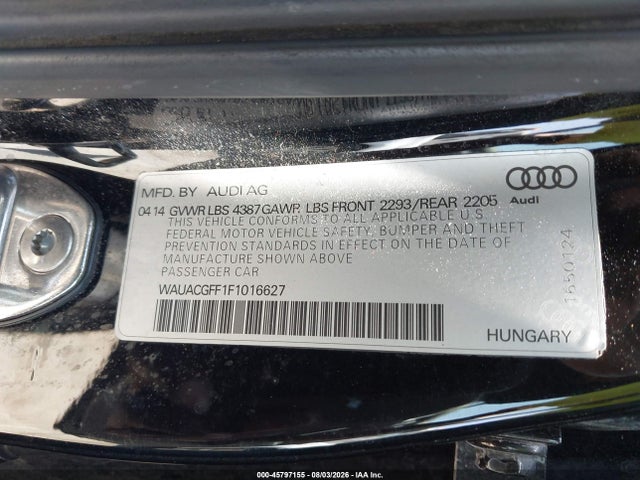 WAUACGFF1F1016627 Audi A3 1.8t Premium