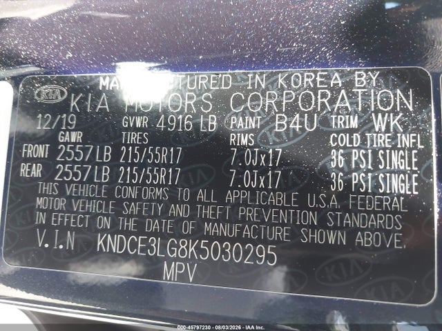 KIA Niro Ev Ex Premium 2019 KNDCE3LG8K5030295 Image 9