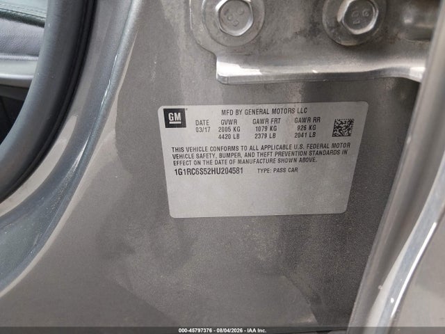 Chevrolet VOLT LT 2017 1G1RC6S52HU204581 Image 9