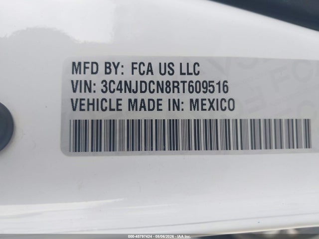 2024 Jeep Compass Limited 4x4 მანქანა იყიდება აუქციონზე, vin: 3C4NJDCN8RT609516, აუქციონის ნომერი: 45797424