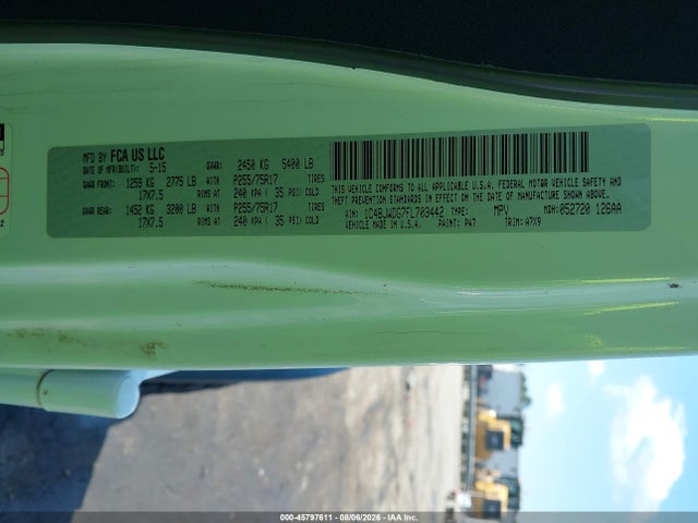 Продаж на аукціоні авто 2015 Jeep Wrangler Unlimited Sport, vin: 1C4BJWDG7FL703442, номер лоту: 45797611