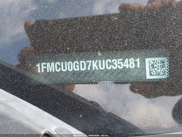 Продажа на аукционе авто 2019 Ford Escape Se, vin: 1FMCU0GD7KUC35481, номер лота: 45797741