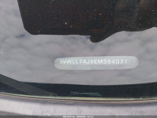 2014 Volkswagen Jetta 2.0l Tdi მანქანა იყიდება აუქციონზე, vin: 3VWLL7AJ9EM394071, აუქციონის ნომერი: 45797754